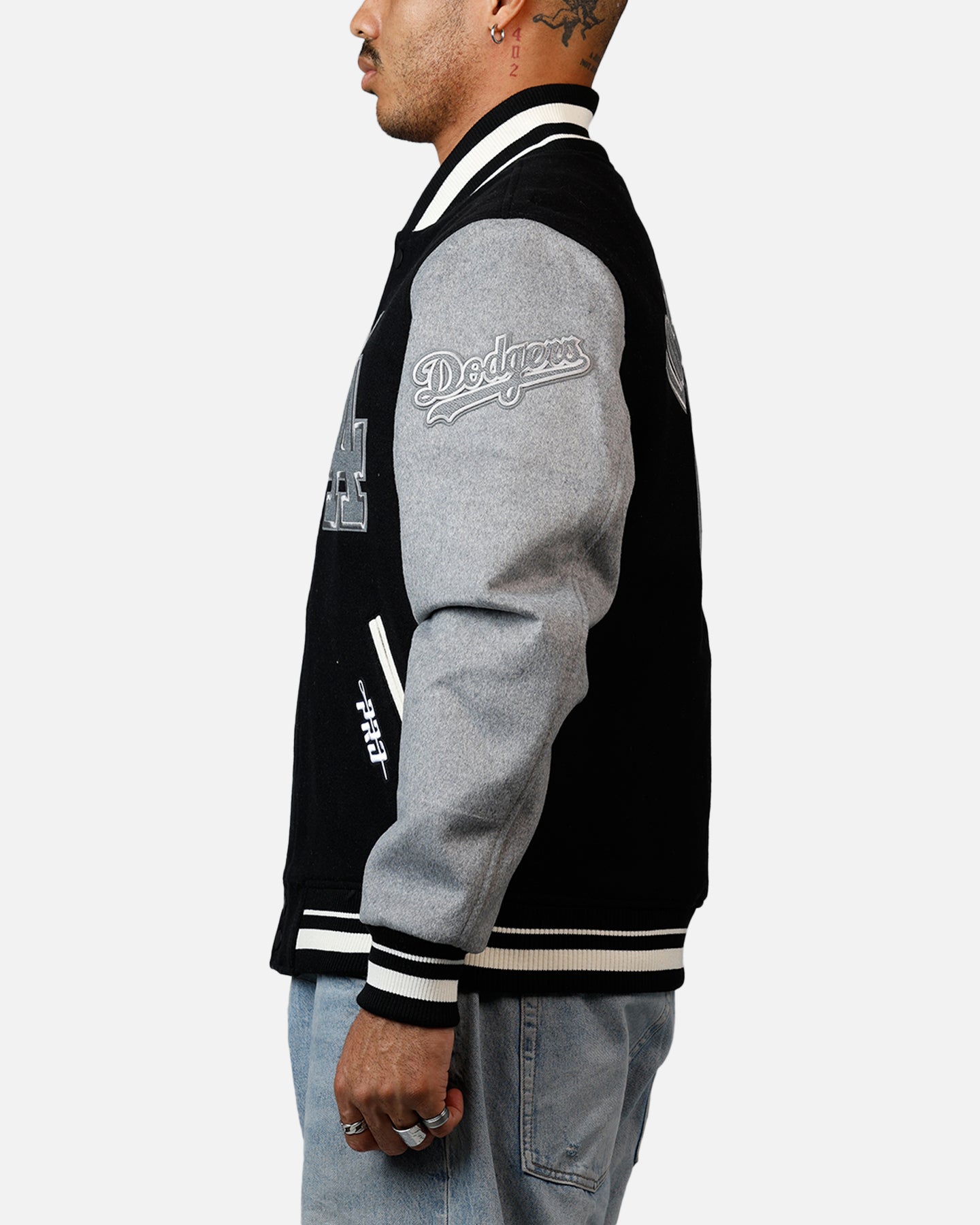Pro Standard Los Angeles Dodgers Reverse French Terry Wool Varsity