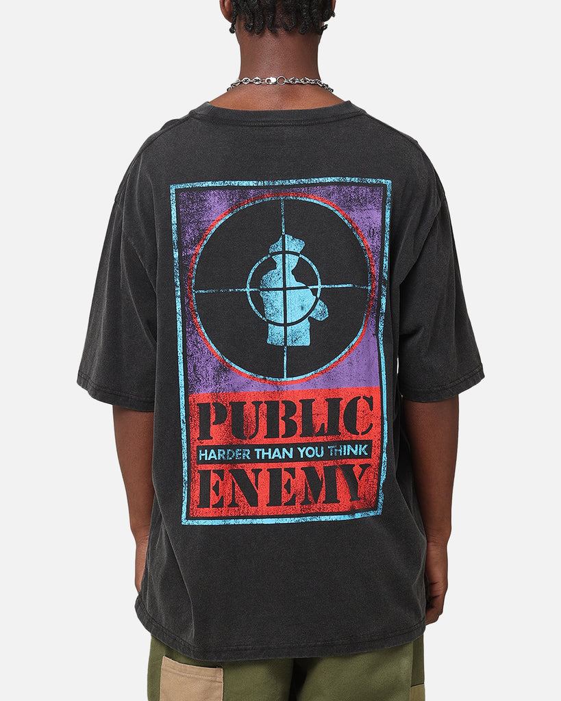 Public Enemy Harder Than T-Shirt Washed Black | Culture Kings US