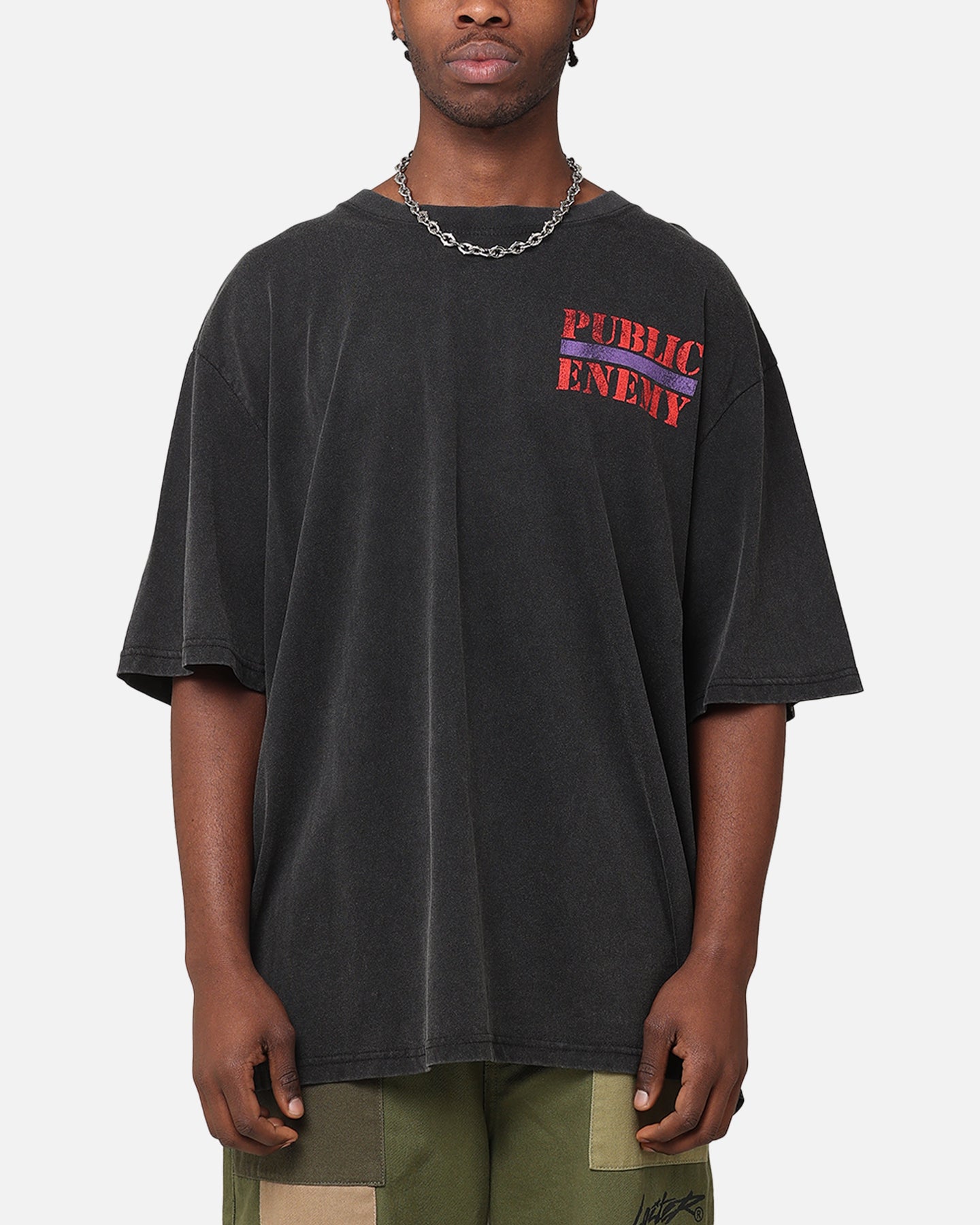 Public Enemy Harder Than T-Shirt Washed Black | Culture Kings US