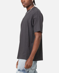 Saint Morta Emboss Boxy T-Shirt Dark Grey