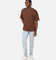 Saint Morta Emboss Boxy T-Shirt Dark Brown