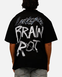 Loiter Brain Rot Vintage T-Shirt Black