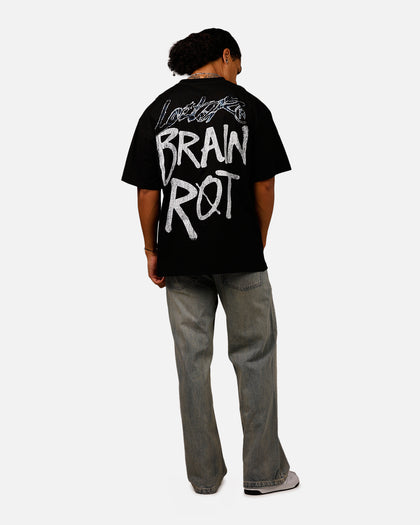 Loiter Brain Rot Vintage T-Shirt Black