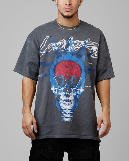 Loiter Brain Rot Vintage T-Shirt Charcoal