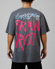 Loiter Brain Rot Vintage T-Shirt Charcoal
