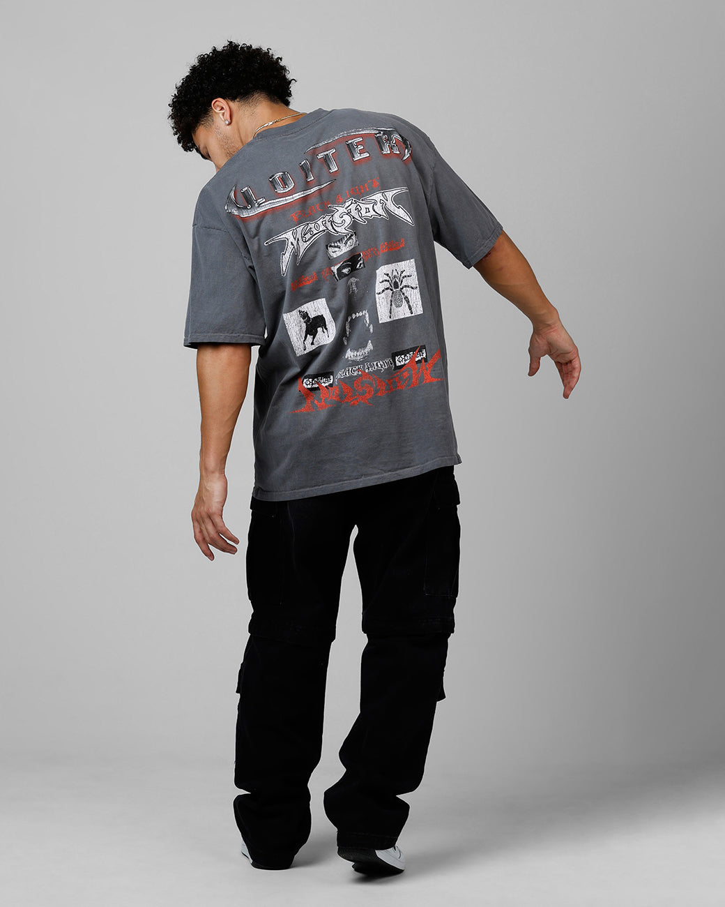 Loiter Dog House Vintage T-Shirt Charcoal | Culture Kings US
