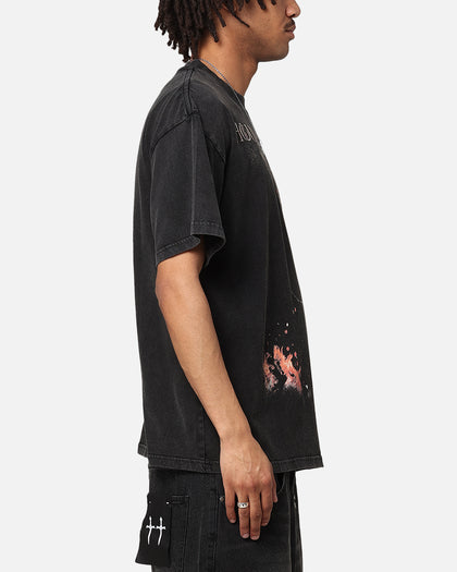 Goat Crew X House Of The Dragons Blood Vintage T-Shirt Black Acidwash