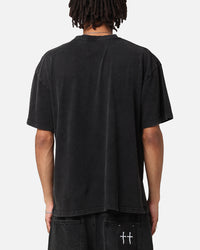 73Studio X House Of The Dragons Fire Vintage T-Shirt Black Acidwash