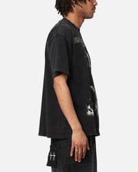 73Studio X House Of The Dragons Fire Vintage T-Shirt Black Acidwash