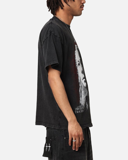 Goat Crew X House Of The Dragon Rhaenyra Vintage T-Shirt Black Acidwash