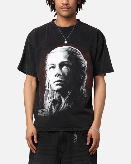 Goat Crew X House Of The Dragon Rhaenyra Vintage T-Shirt Black Acidwash