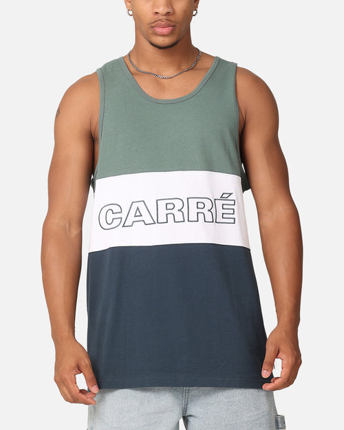 Carre Boost Panel Singlet Forest Green