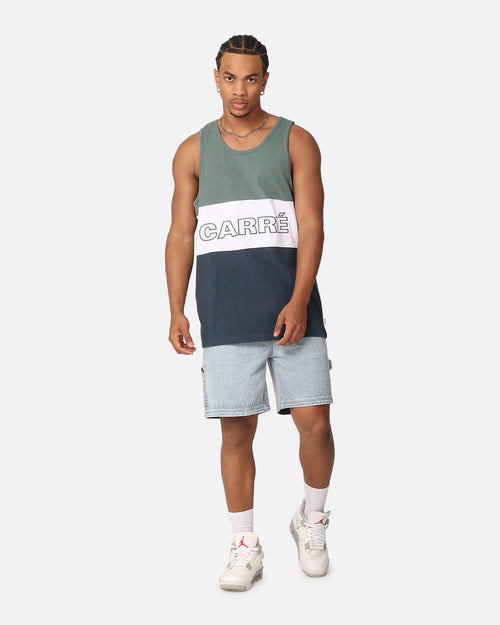 Carre Boost Panel Singlet Forest Green