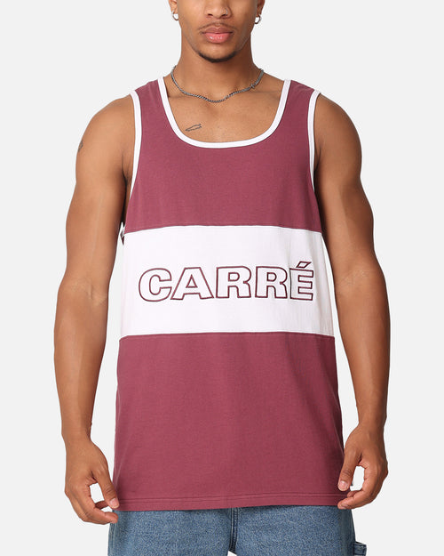Carre Boost Panel Singlet Maroon