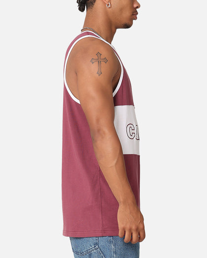 Carre Boost Panel Singlet Maroon