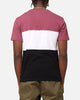 Carre Boost Panel T-Shirt Maroon/White/Black