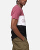 Carre Boost Panel T-Shirt Maroon/White/Black