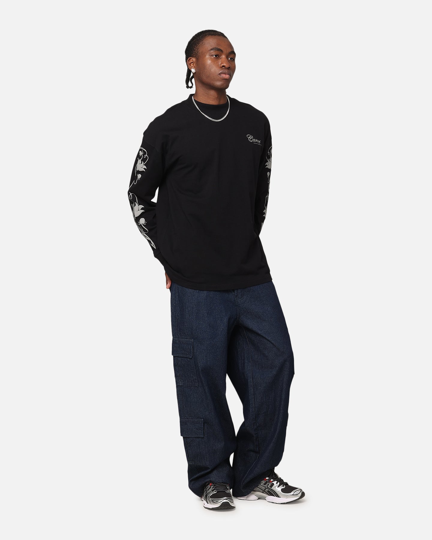 トップス FloraCore Flower long sleeve shits Black FloraCore Flower long sleeve shits Black Women's Black Floral