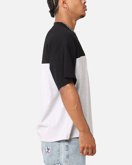 Carre Floral Oversized T-Shirt Black/Grey Marl