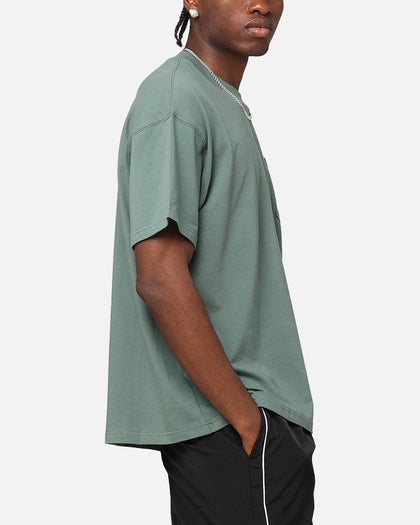 Carre Floral Pocket Oversized T-Shirt Forest Green