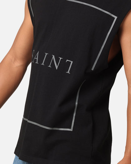 Saint Morta Division Oversized Muscle T-Shirt Black/Black
