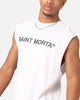 Saint Morta Official Oversized Muscle T-Shirt White/Black