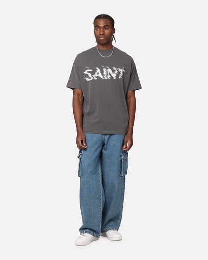 Saint Morta System Overload Boxy T-Shirt Charcoal