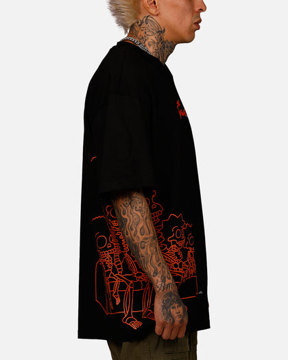 Freeze Max The Simpsons 'The Simpson Treehouse Of Horror' Skeleton T-Shirt Black