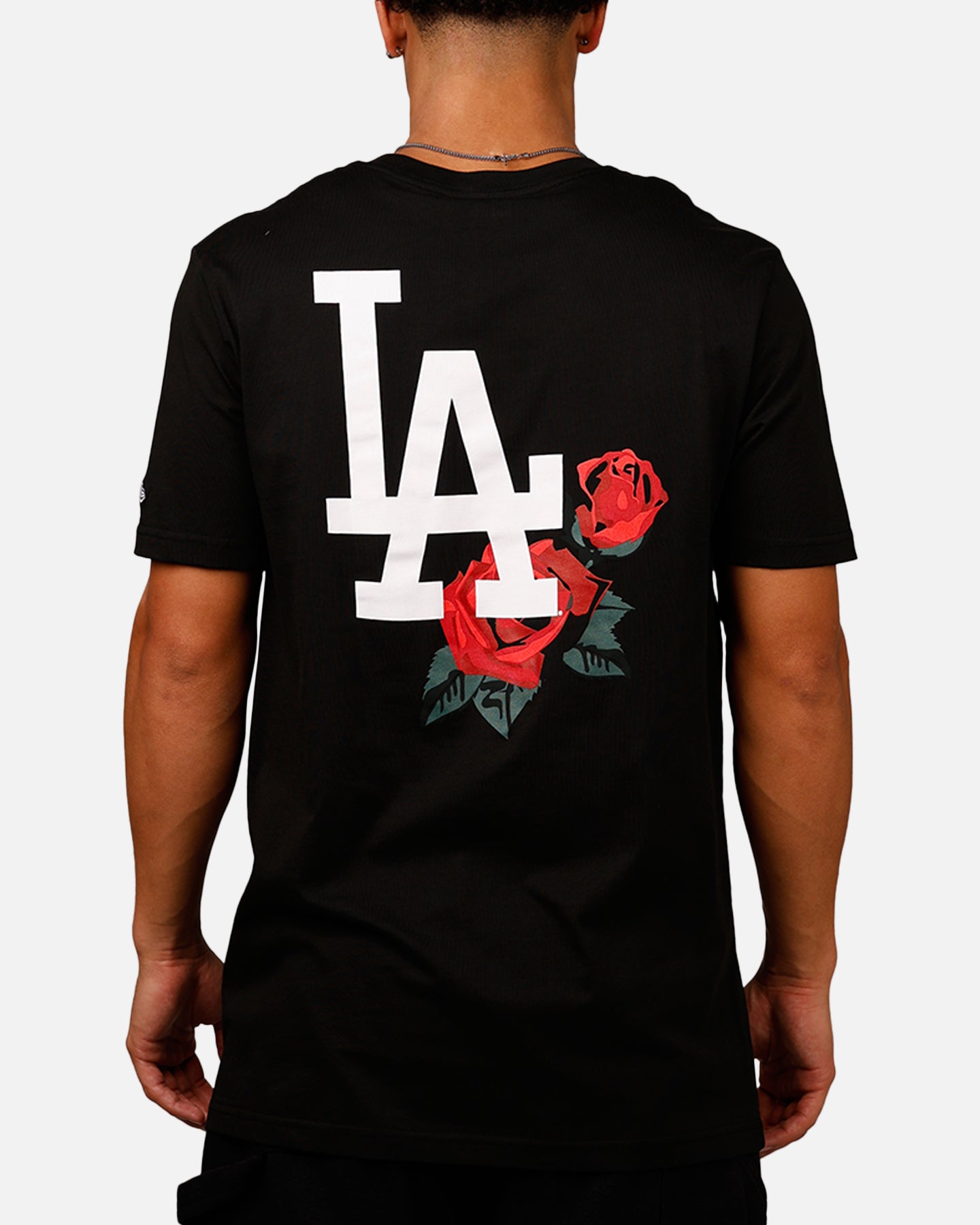 New Era Los Angeles Dodgers Rose T-Shirt Black/Red | Culture Kings US