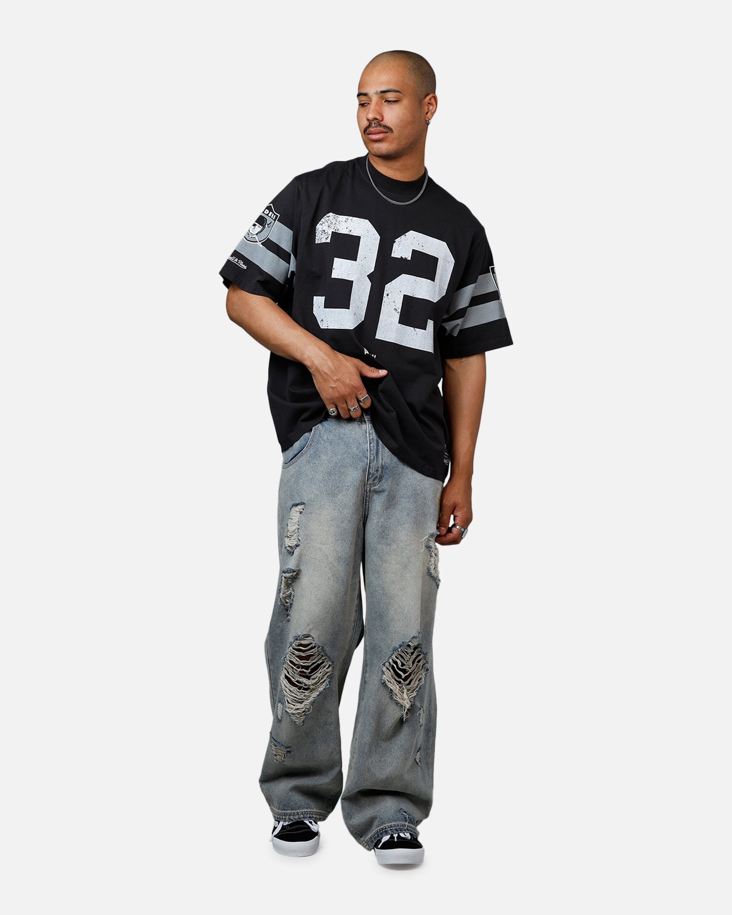 Mitchell & Ness Las Vegas Raiders Marcus Allen Boxy T-Shirt Faded