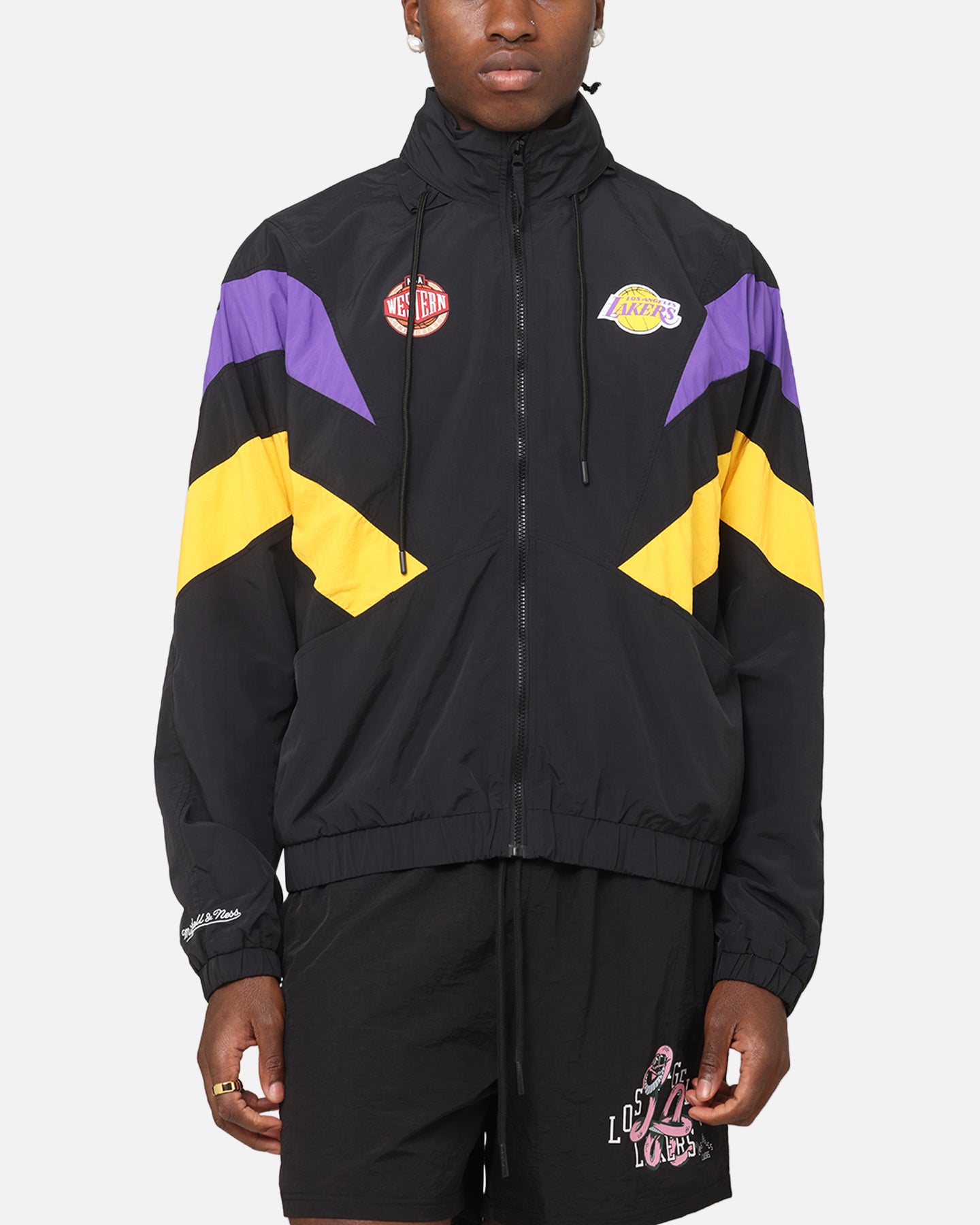 Mitchell & Ness Los Angeles Lakers Spray Jacket Black/Purple