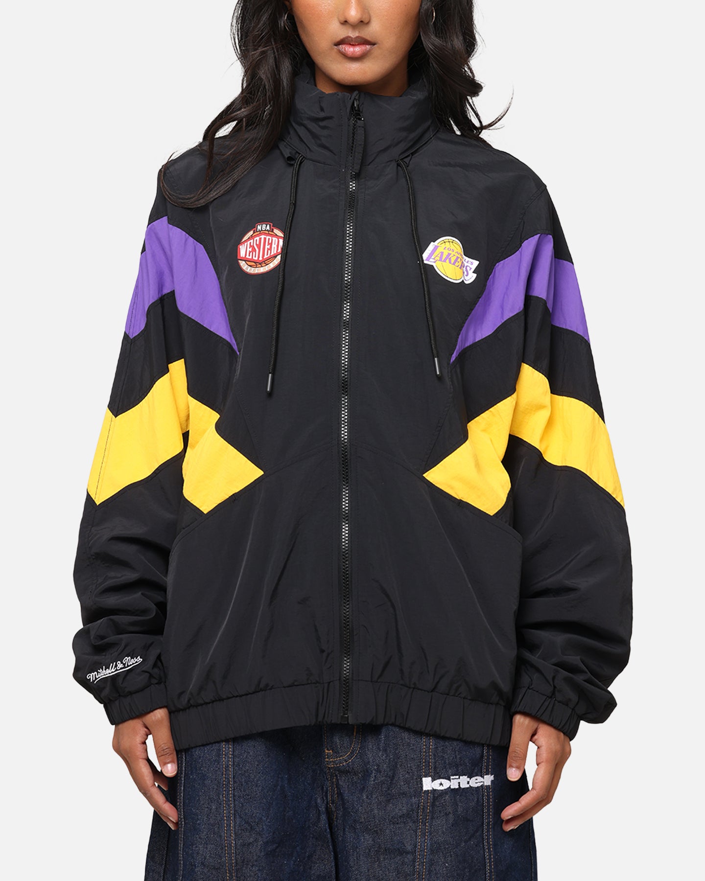 Mitchell & Ness Los Angeles Lakers Spray Jacket Black/Purple