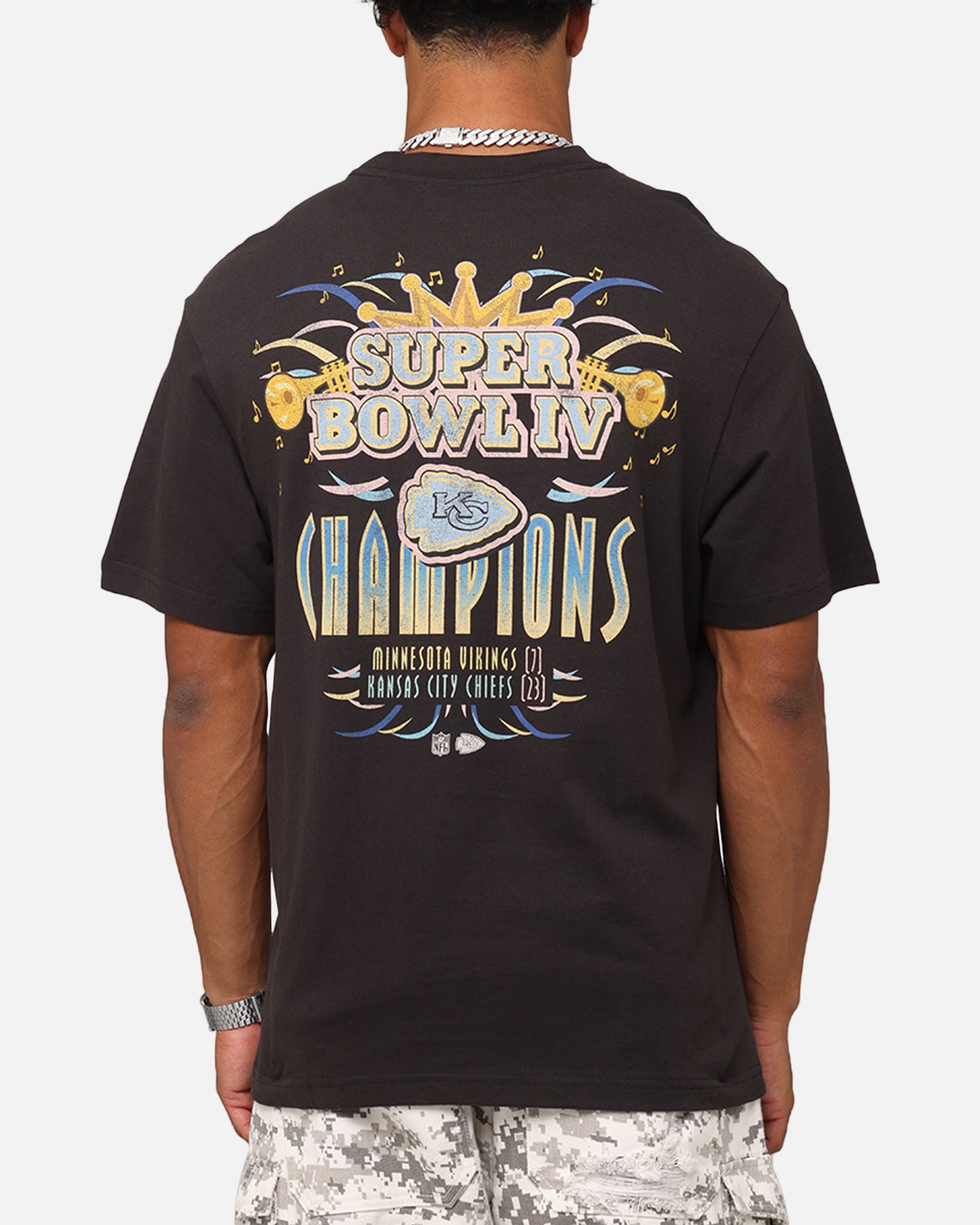 Mitchell & Ness New Orleans 1970 Super Bowl IV Match Up T-Shirt