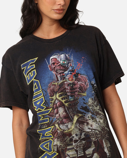 Iron Maiden Back In Time Vintage T-Shirt Black Vintage