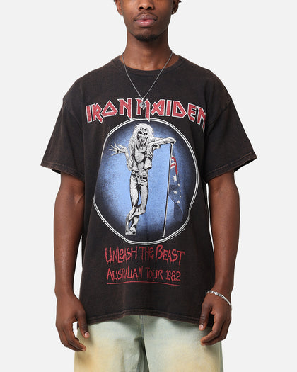 Iron Maiden Unleash Tour Vintage T-Shirt Black Vintage