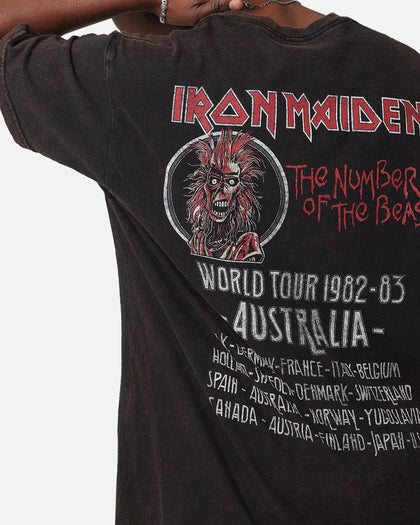 Iron Maiden Unleash Tour Vintage T-Shirt Black Vintage