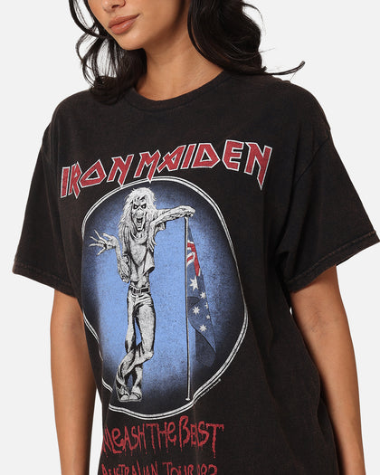 Iron Maiden Unleash Tour Vintage T-Shirt Black Vintage