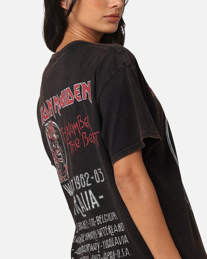 Iron Maiden Unleash Tour Vintage T-Shirt Black Vintage