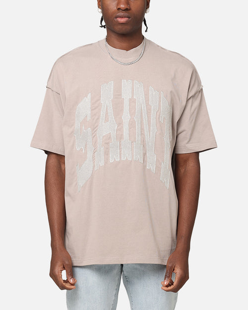 Saint Morta Outlaw Xweave Boxy T-Shirt Grey