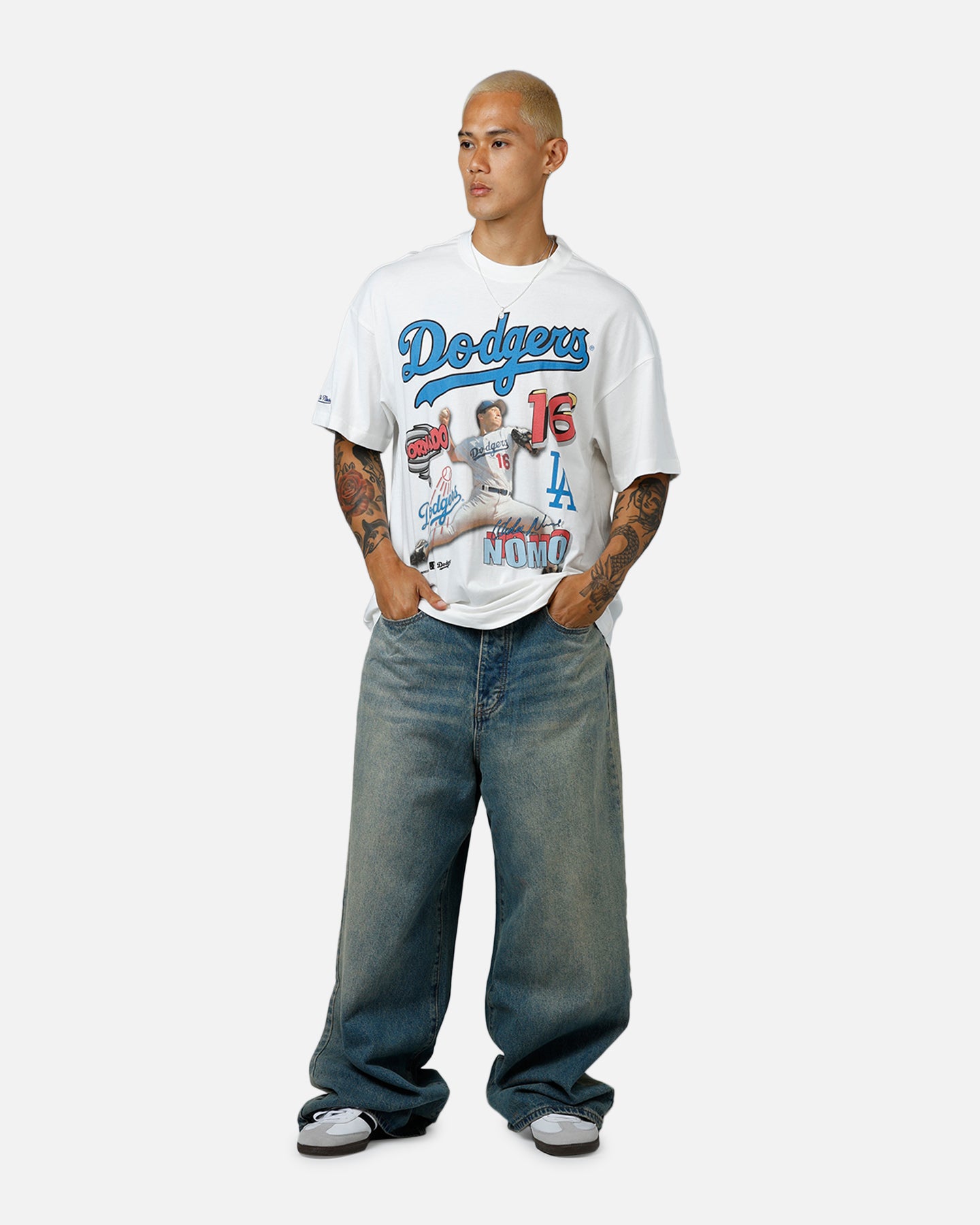 Mitchell & Ness Los Angeles Dodgers Hideo Nomo Tornado T-Shirt