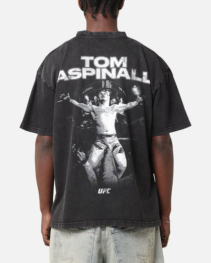 UFC By Culture Kings Tom Aspinall Vintage T-Shirt Black Acidwash