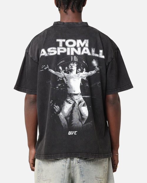 UFC By Culture Kings Tom Aspinall Vintage T-Shirt Black Acidwash
