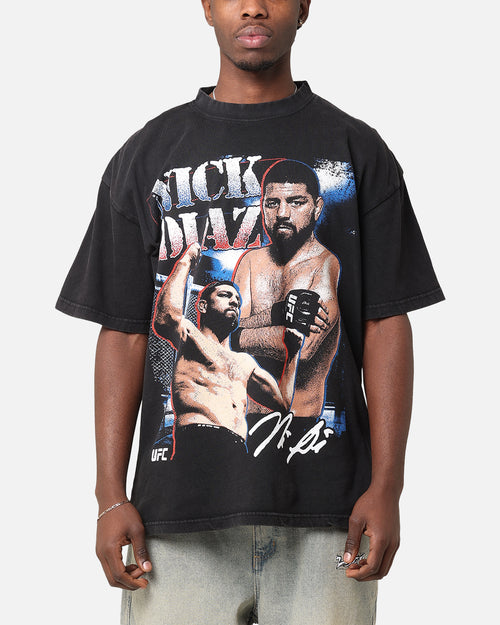 UFC By Culture Kings Nick Diaz Vintage T-Shirt Black Acidwash