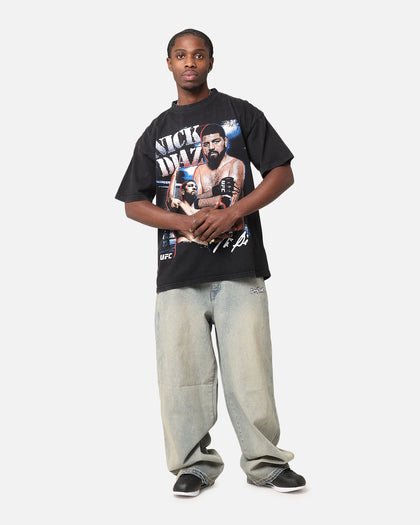 UFC By Culture Kings Nick Diaz Vintage T-Shirt Black Acidwash