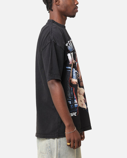 UFC By Culture Kings Nick Diaz Vintage T-Shirt Black Acidwash