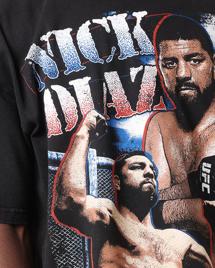 UFC By Culture Kings Nick Diaz Vintage T-Shirt Black Acidwash