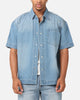 Saint Morta Boxy Denim Shirt Light Blue Denim