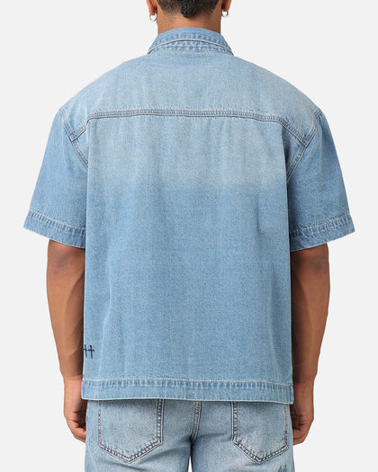 Saint Morta Boxy Denim Shirt Light Blue Denim