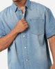 Saint Morta Boxy Denim Shirt Light Blue Denim