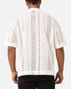 Saint Morta Crochet Button Up Shirt Off White